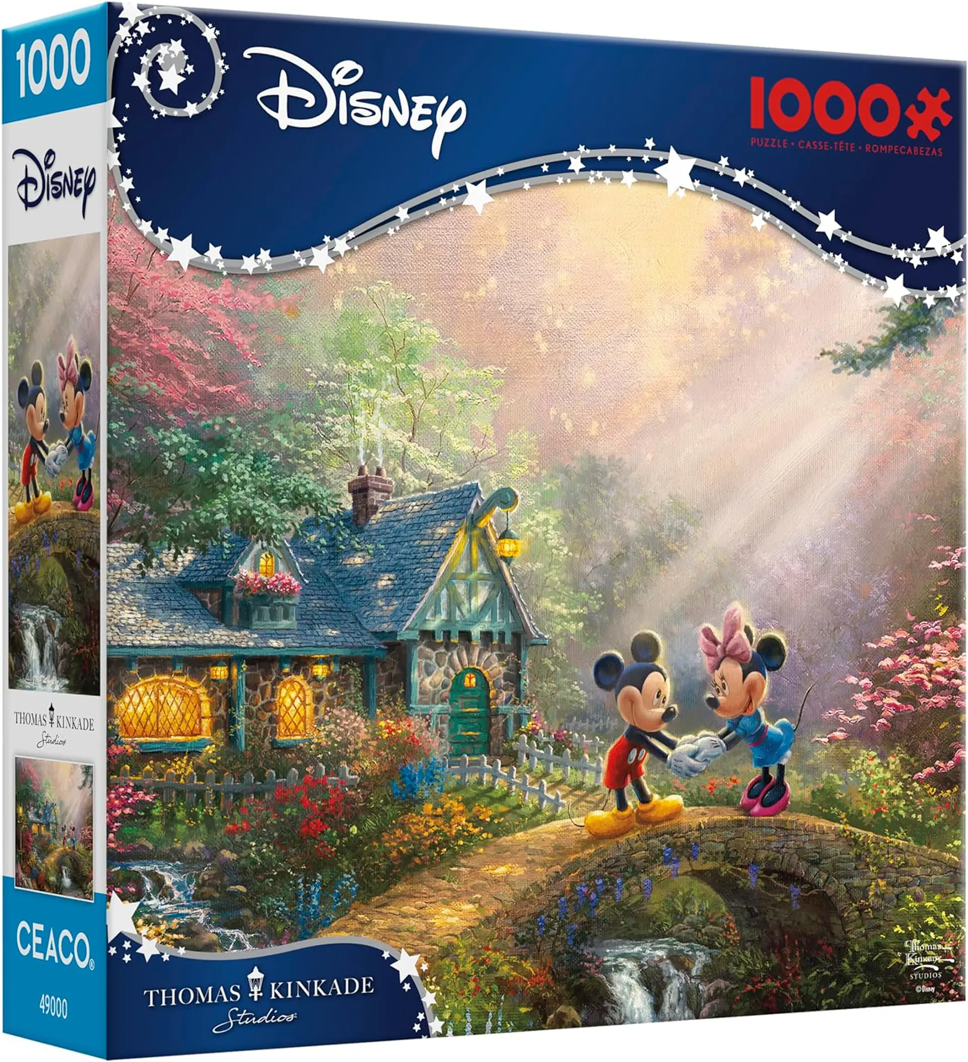Puzzle 1000 Piezas | Disney Mickey y Minnie en Puente Corazon 1