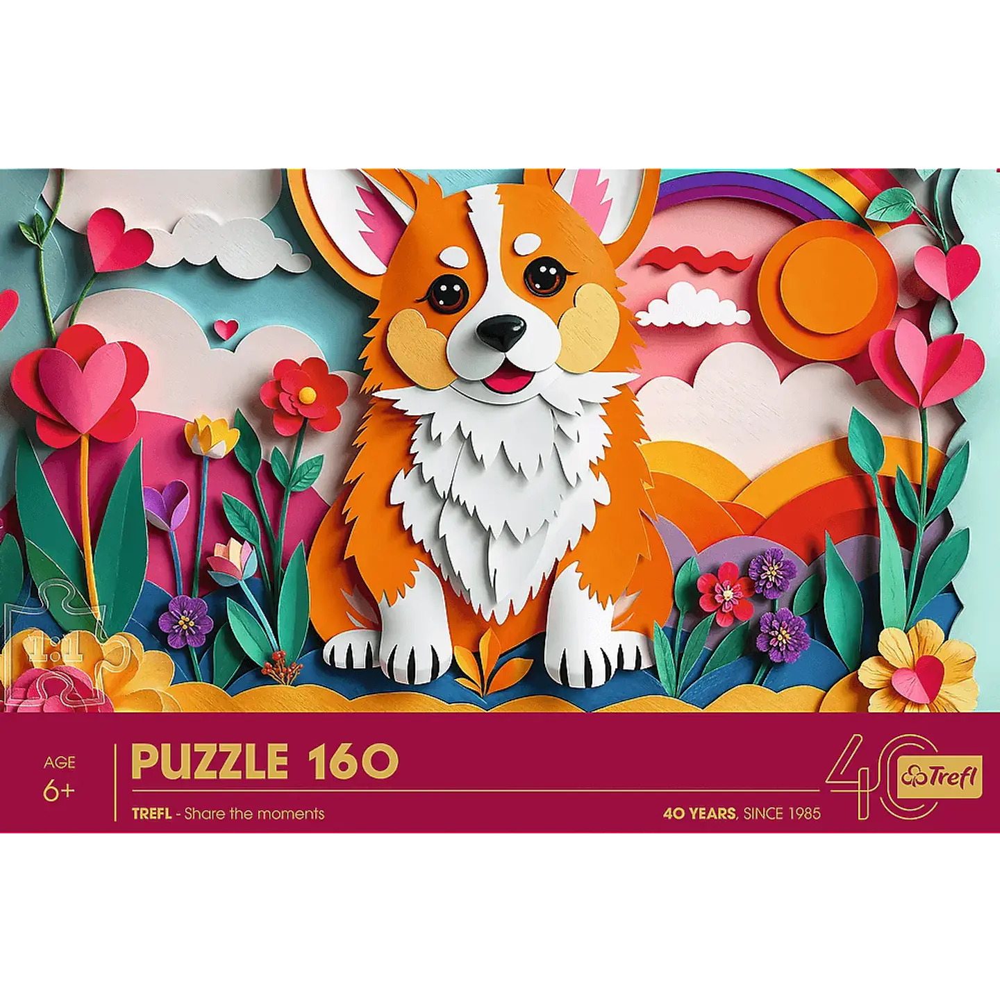 Puzzle 160 Piezas | 40 Aniversario: Perrito 3D 4