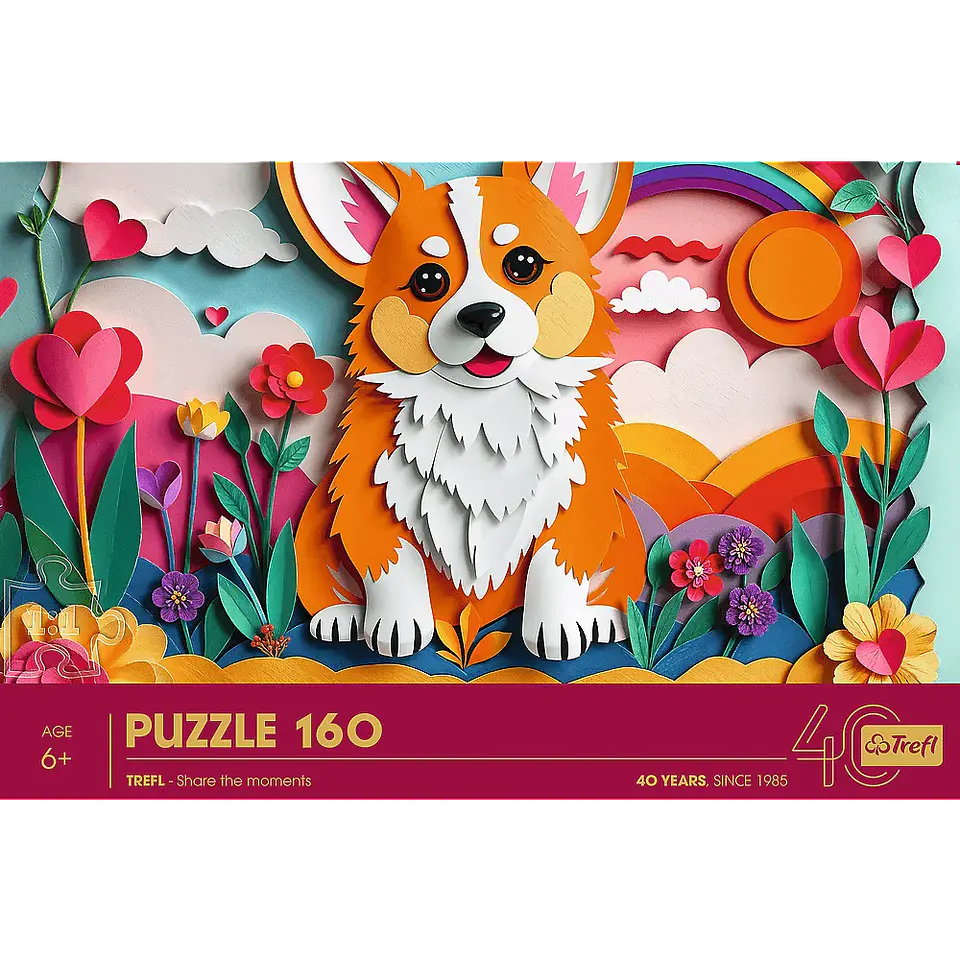 Puzzle 160 Piezas | 40 Aniversario: Perrito 3D 4