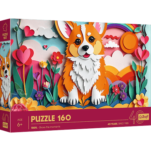 Puzzle 160 Piezas | 40 Aniversario: Perrito 3D