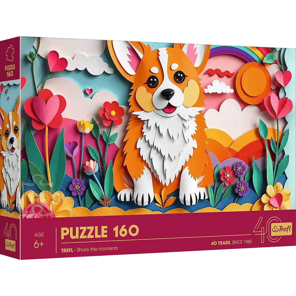 Puzzle 160 Piezas | 40 Aniversario: Perrito 3D 1
