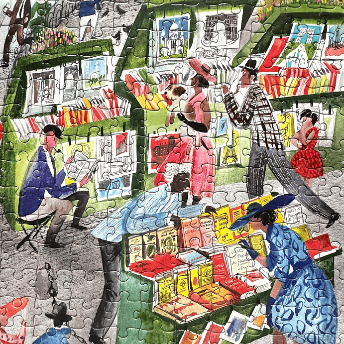 Puzzle 1000 Piezas | Tienda de Libros en París 3