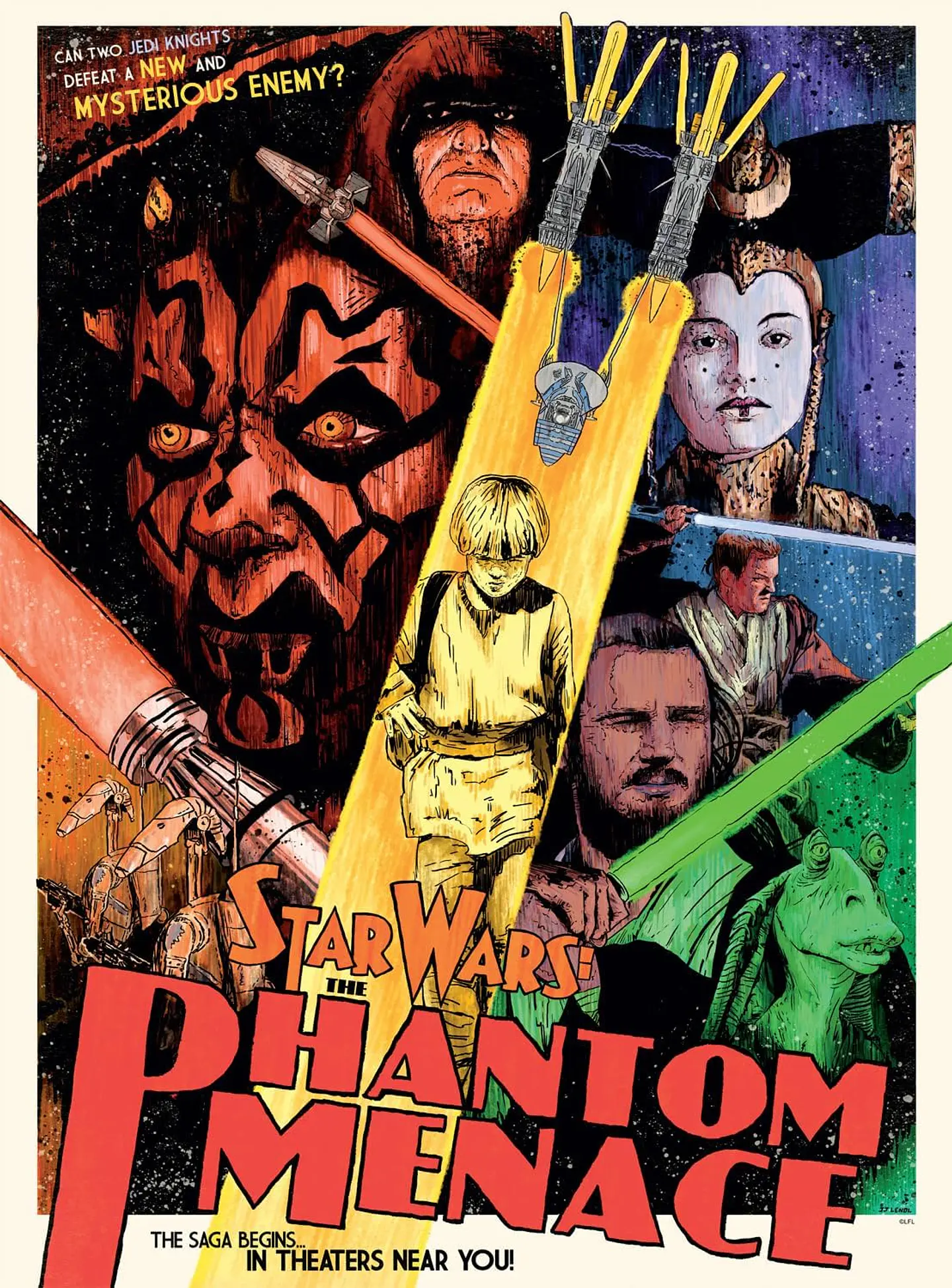 Puzzle 1000 Piezas | Star Wars La Amenaza Fantasma 2