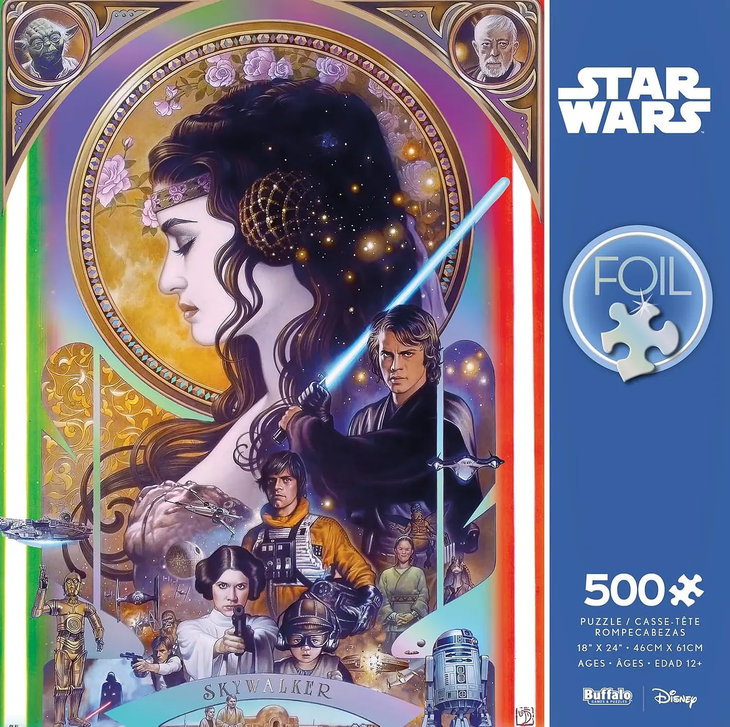 Puzzle 500 piezas | Star Wars Foil Skywalker 2