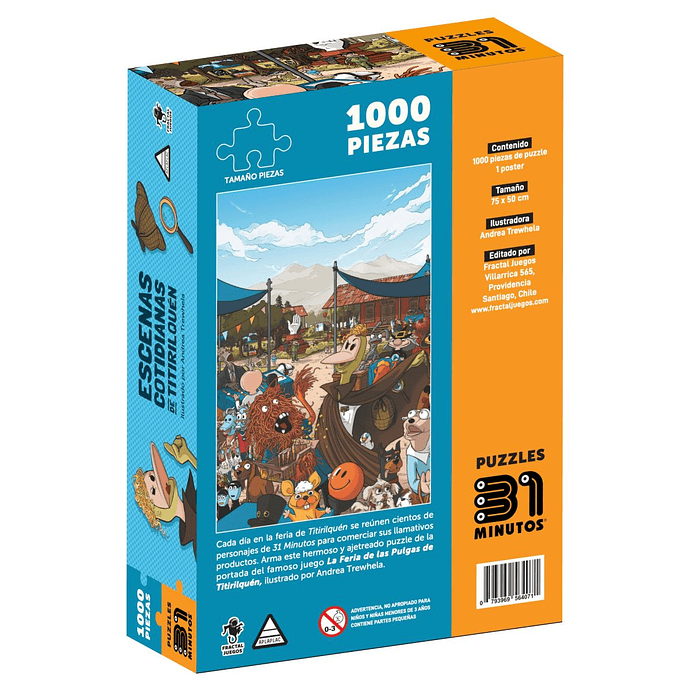 Puzzle 1000 Piezas | 31 Minutos Escenas Cotidianas de Titirilquén 2