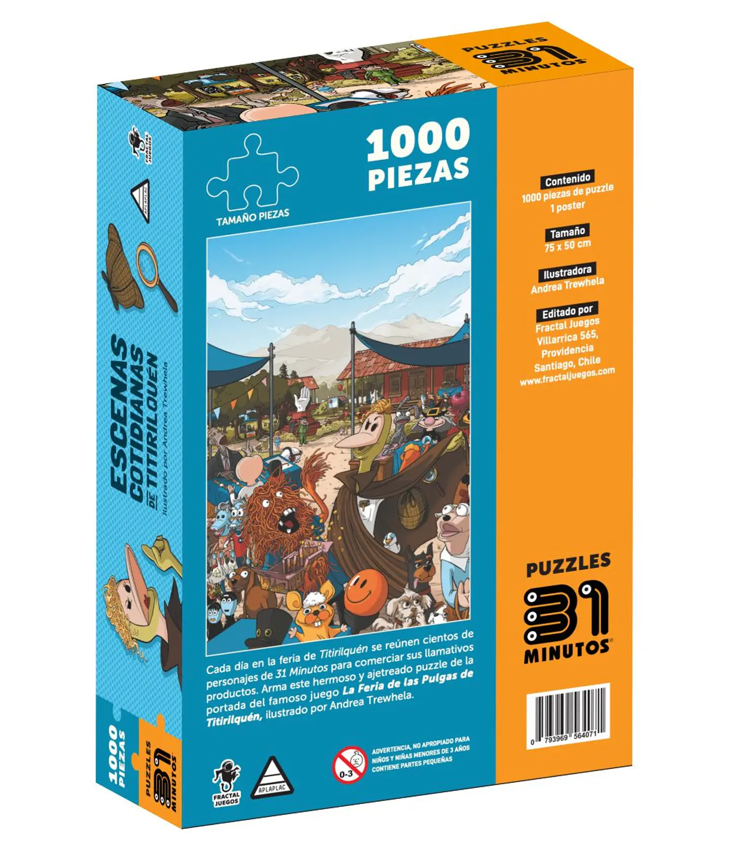 Puzzle 1000 Piezas | 31 Minutos Escenas Cotidianas de Titirilquén 2