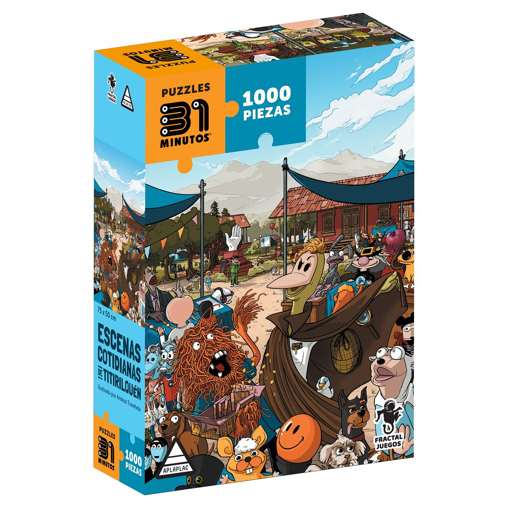 Puzzle 1000 Piezas | 31 Minutos Escenas Cotidianas de Titirilquén 1