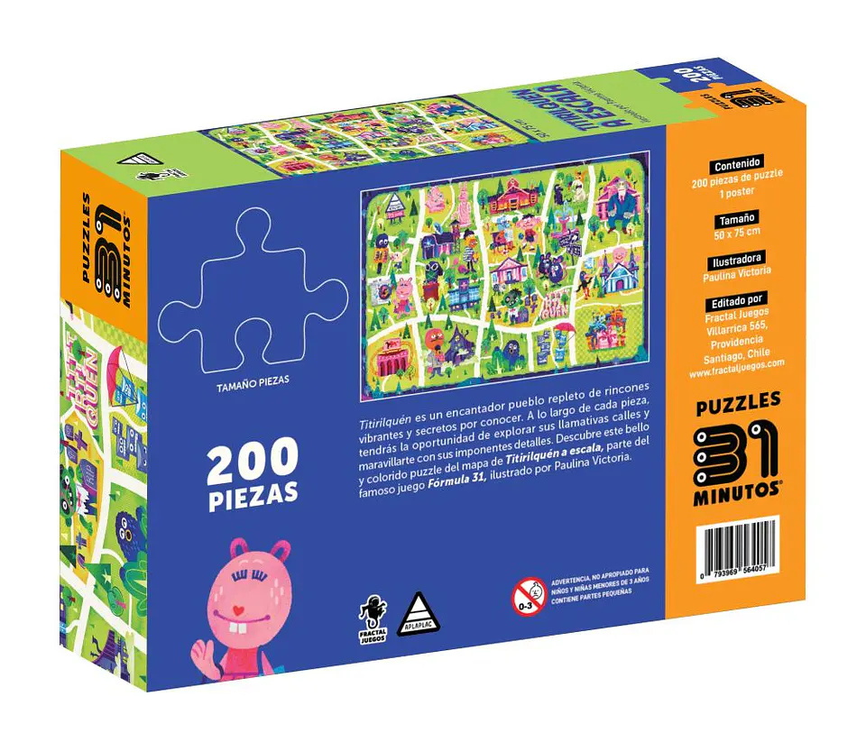Puzzle 200 Piezas | 31 Minutos Titirilquén a Escala 2