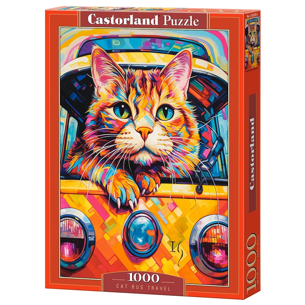 Puzzle 1000 Piezas | Viaje del Gato en Autobús 1