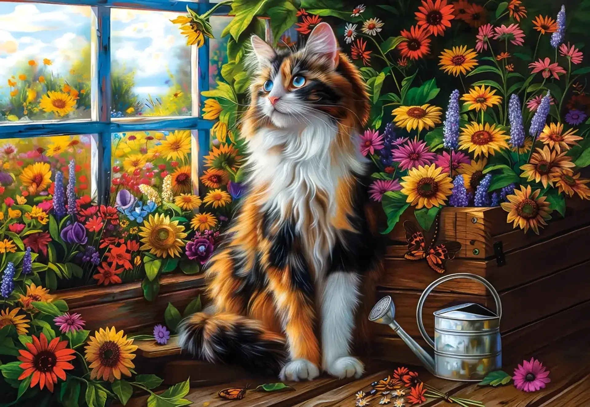 Puzzle 1000 Piezas | Meditación del Gato Florido 2