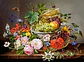 Puzzle 2000 Piezas | Naturaleza Muerta con Flores y Canasta de Frutas - Miniatura 2