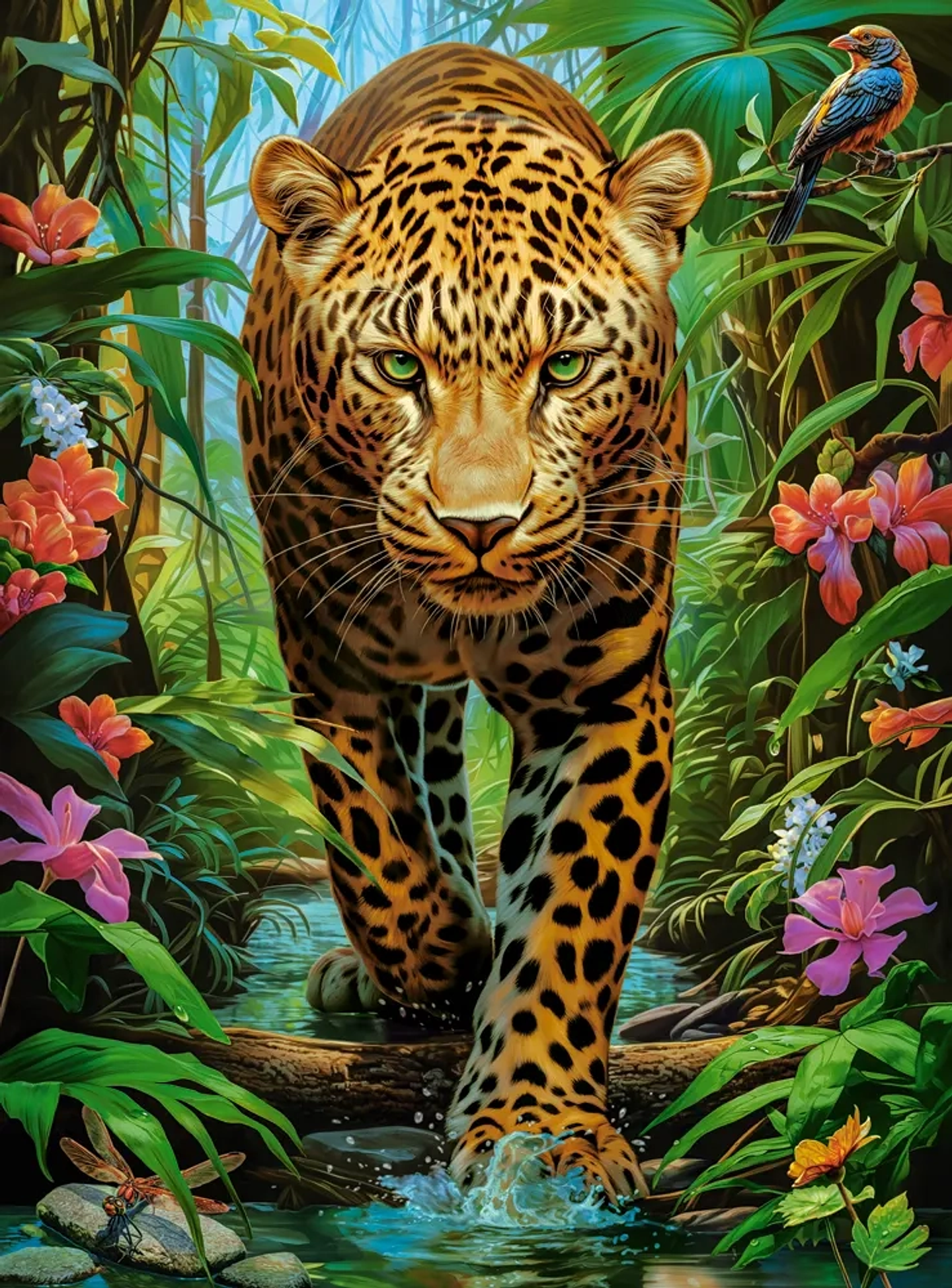 Puzzle 2000 Piezas | Leopardo en la Naturaleza 2