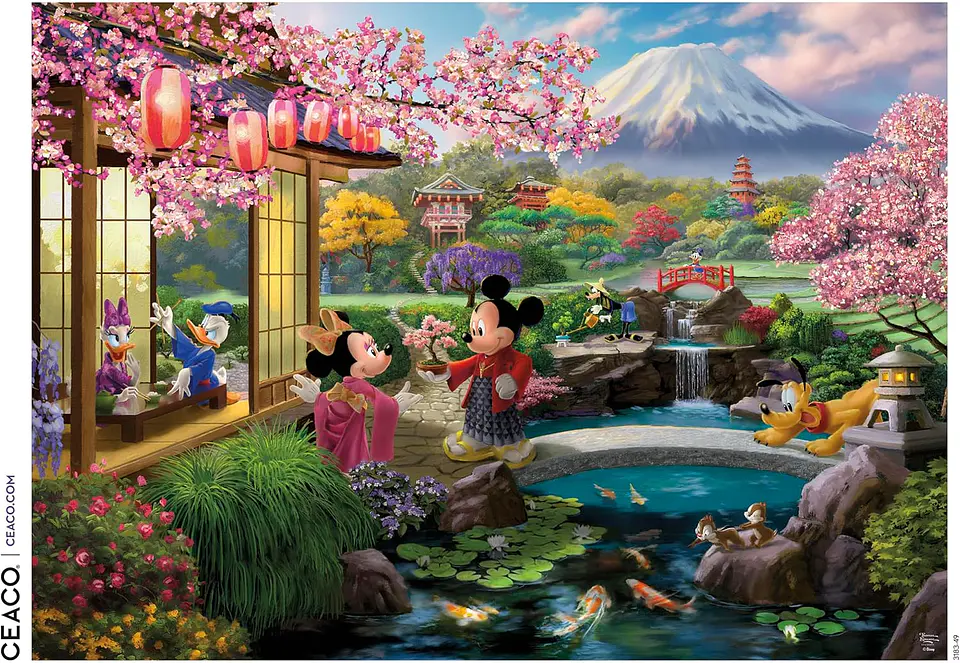 Puzzle 1000 Piezas | Disney Mickey y Minnie en Japón 2