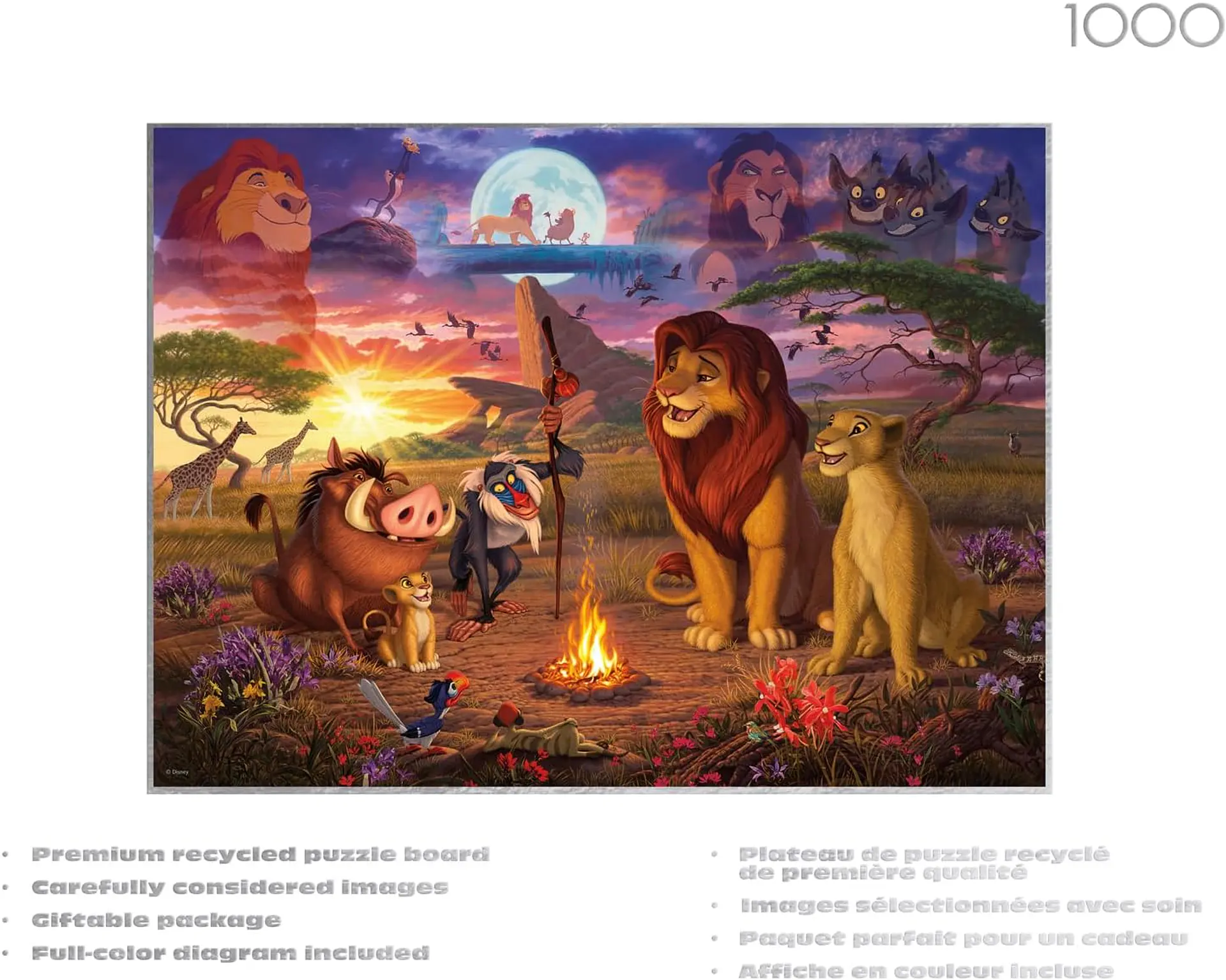 Puzzle 1000 Piezas | Disney El Rey León Silver Select 2