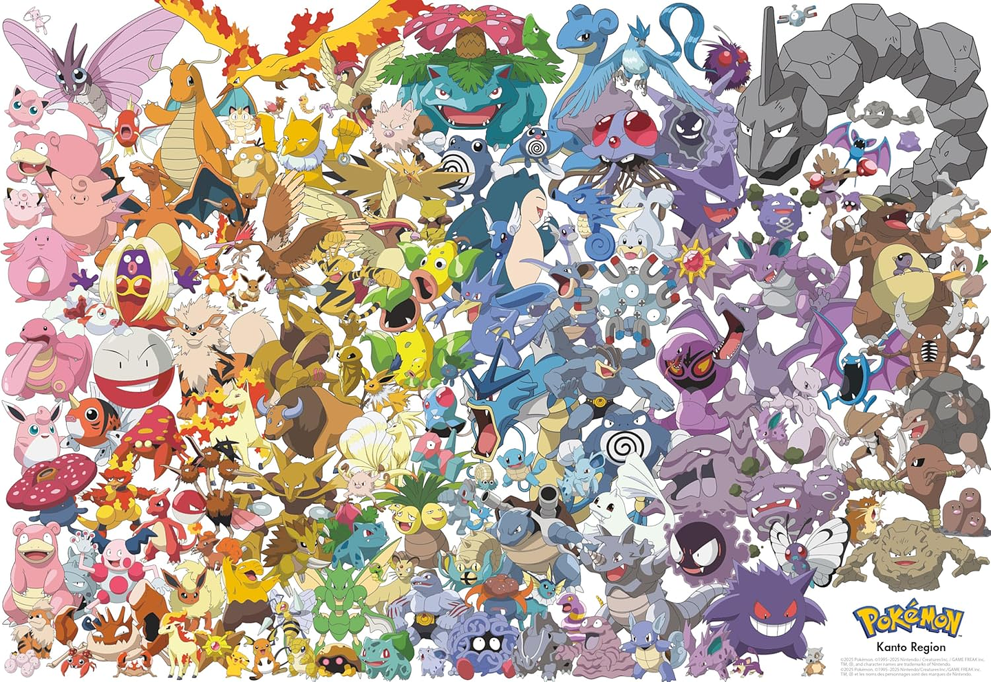 Puzzle 2000 piezas | Pokémon Generación Kanto Silver Select 2
