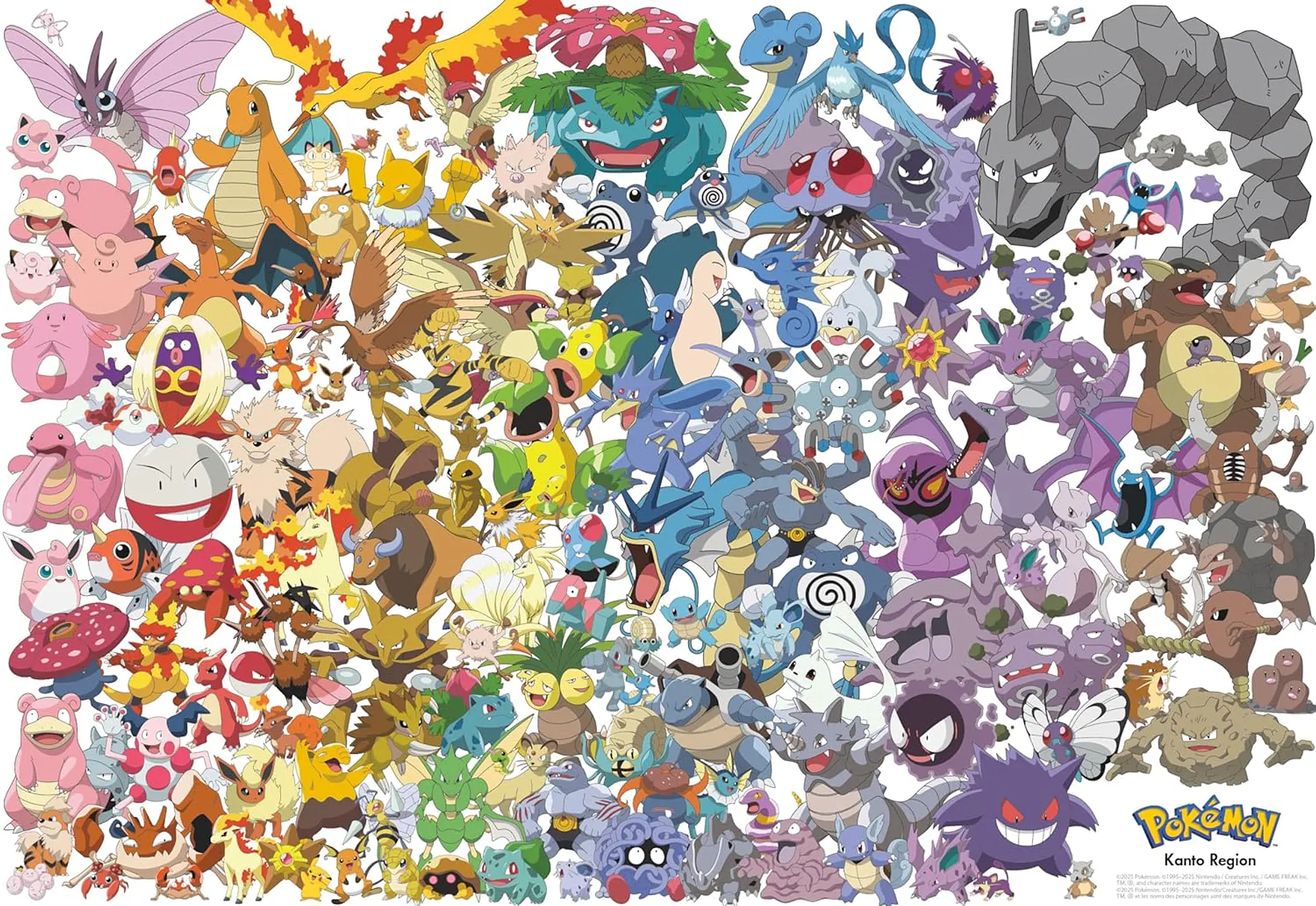 Puzzle 2000 piezas | Pokémon Generación Kanto Silver Select 2