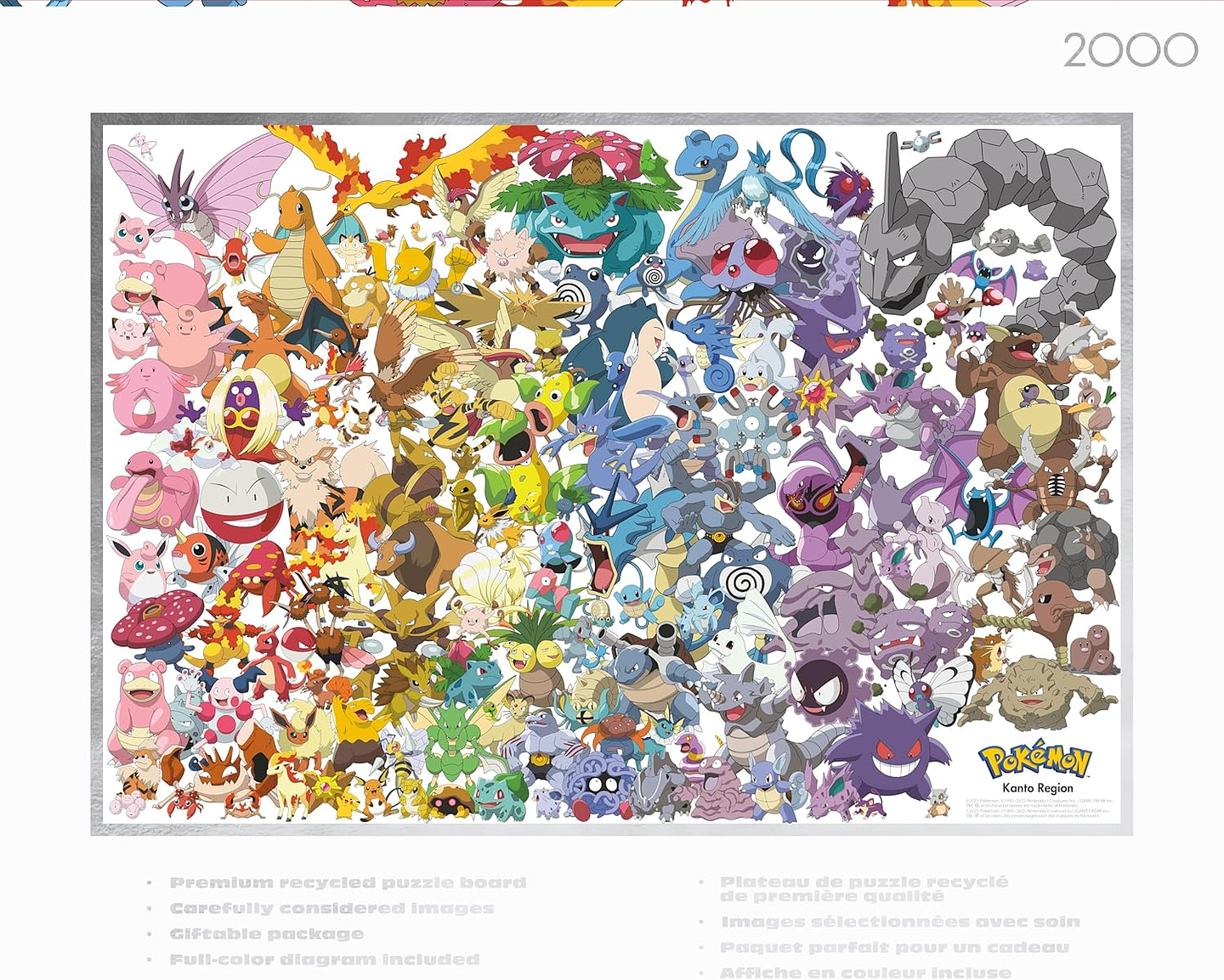 Puzzle 2000 piezas | Pokémon Generación Kanto Silver Select 5