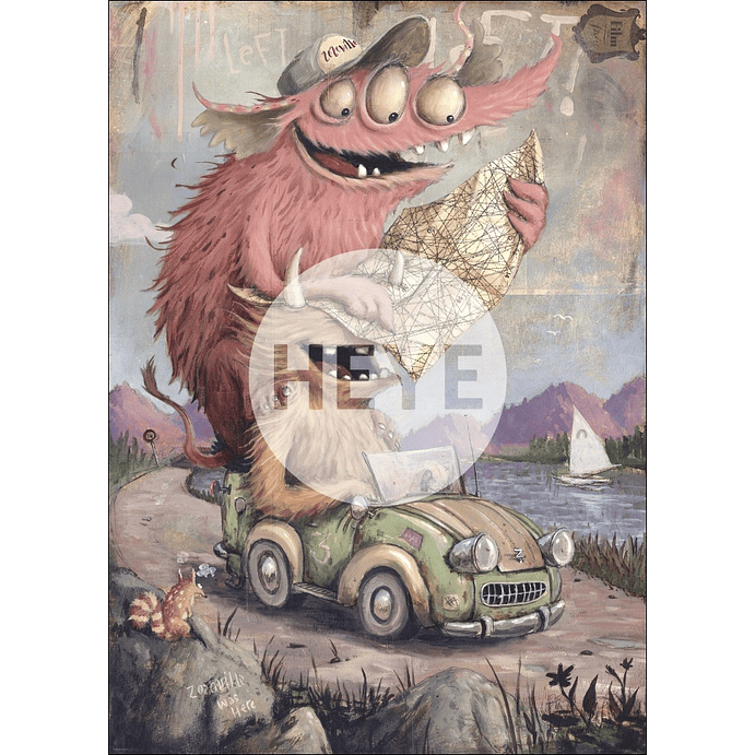 Puzzle 2000 Piezas | Zozoville Viaje en Carretera 2