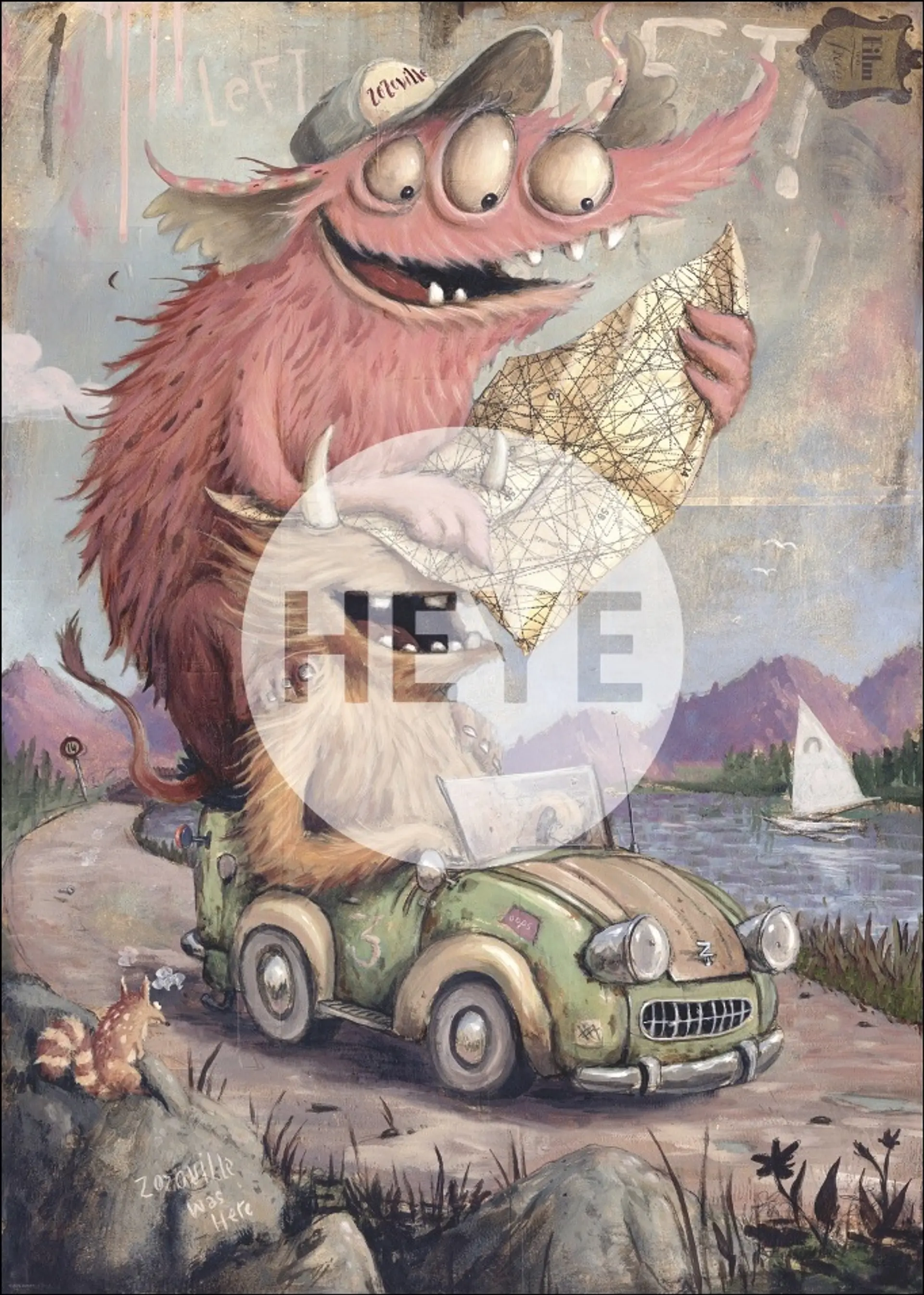 Puzzle 2000 Piezas | Zozoville Viaje en Carretera 2