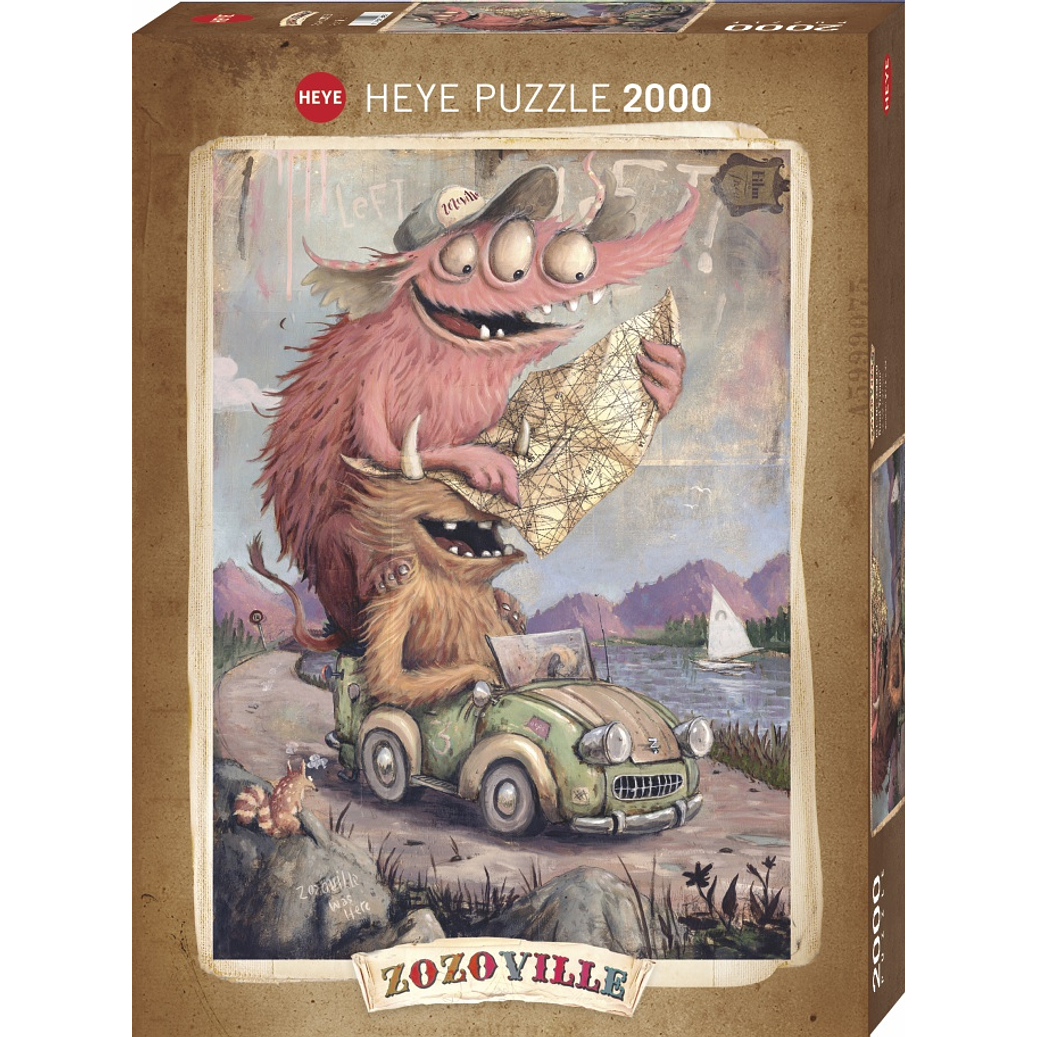 Puzzle 2000 Piezas | Zozoville Viaje en Carretera 1