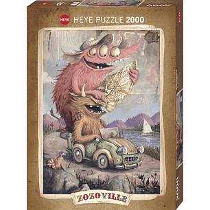 Puzzle 2000 Piezas | Zozoville Viaje en Carretera