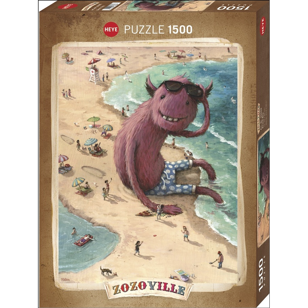 Puzzle 1500 Piezas | Zozoville Chico en la Playa 1