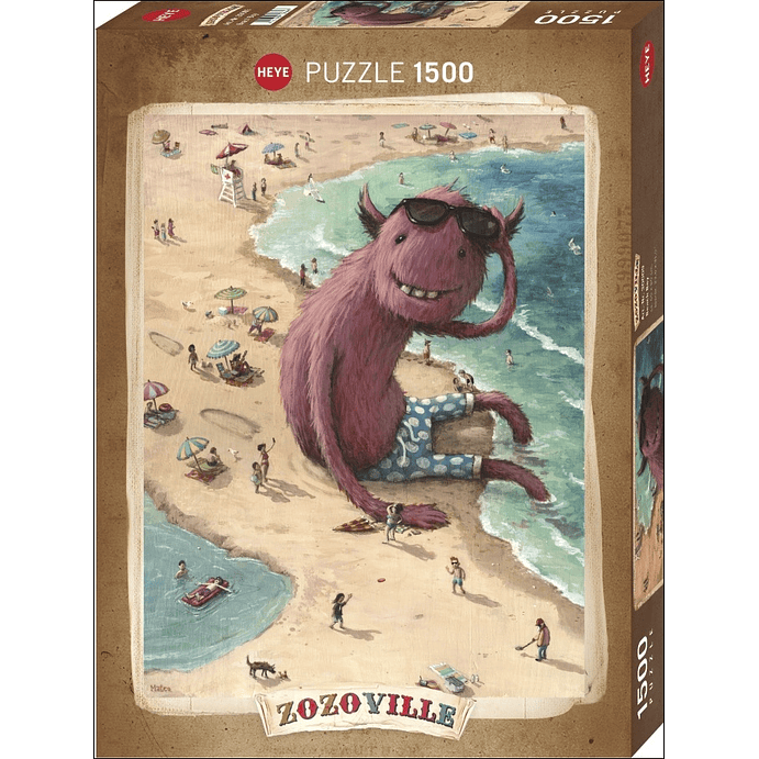 Puzzle 1500 Piezas | Zozoville Chico en la Playa 1