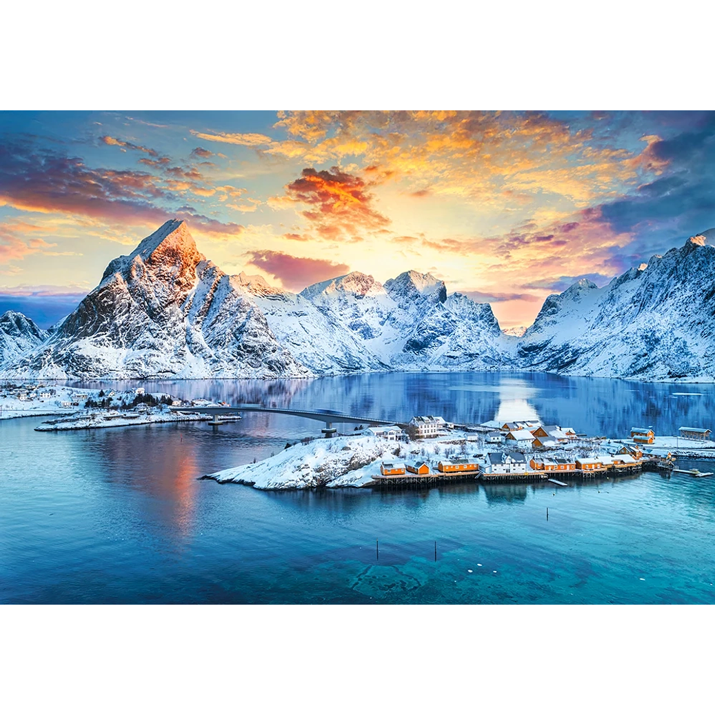 Puzzle 1000 Piezas | Sakrisøy, Lofoten, Noruega 2
