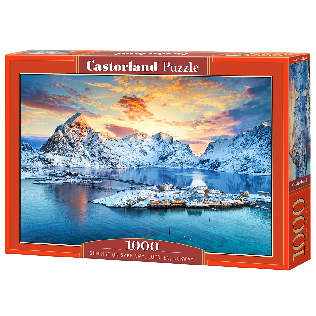 Puzzle 1000 Piezas | Sakrisøy, Lofoten, Noruega 1