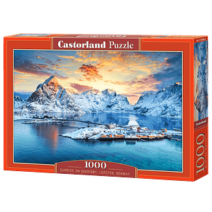 Puzzle 1000 Piezas | Sakrisøy, Lofoten, Noruega
