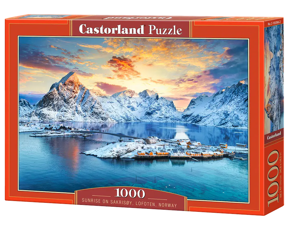 Puzzle 1000 Piezas | Sakrisøy, Lofoten, Noruega 1