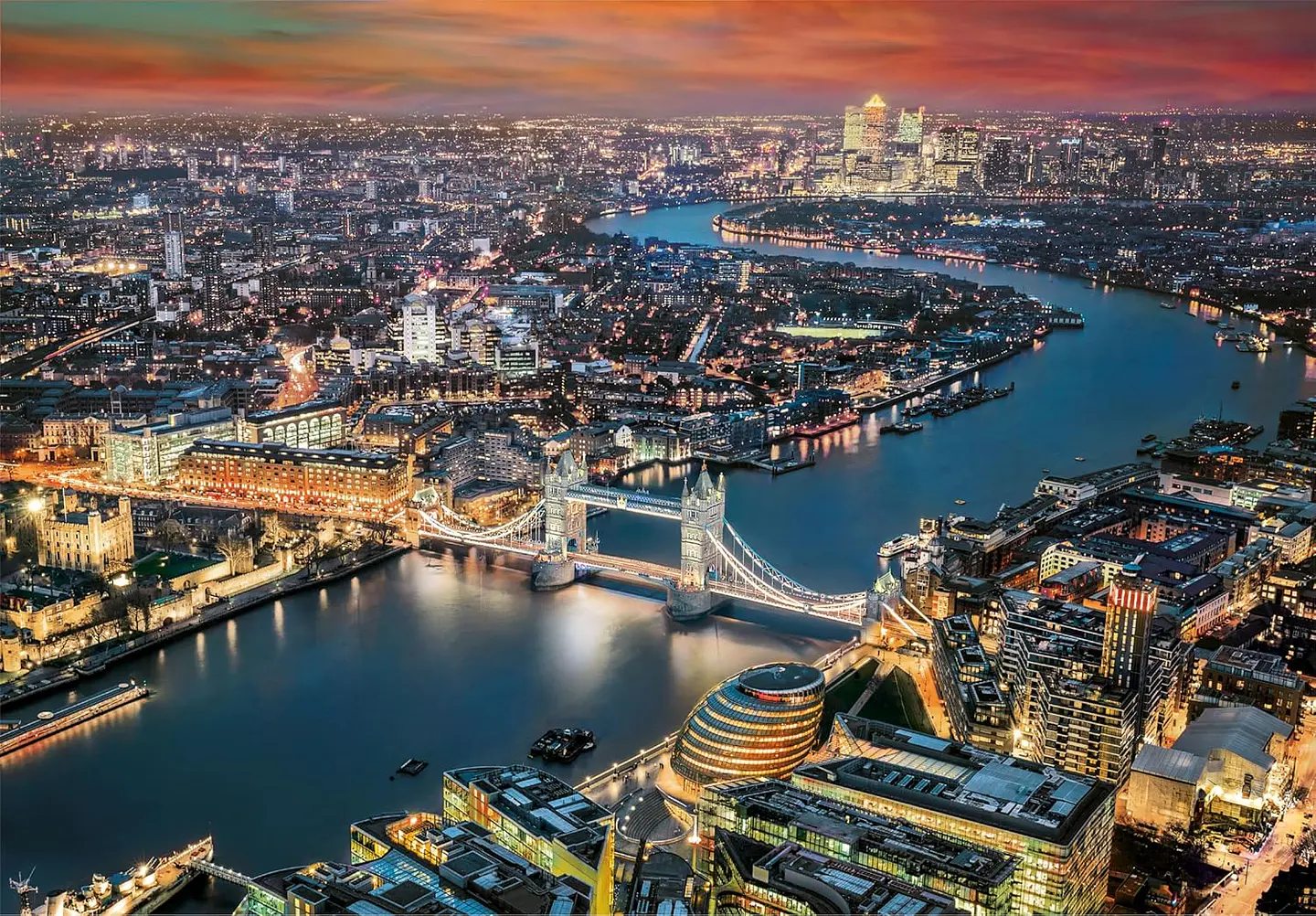 Puzzle 2000 Piezas | Vista Aérea de Londres 2