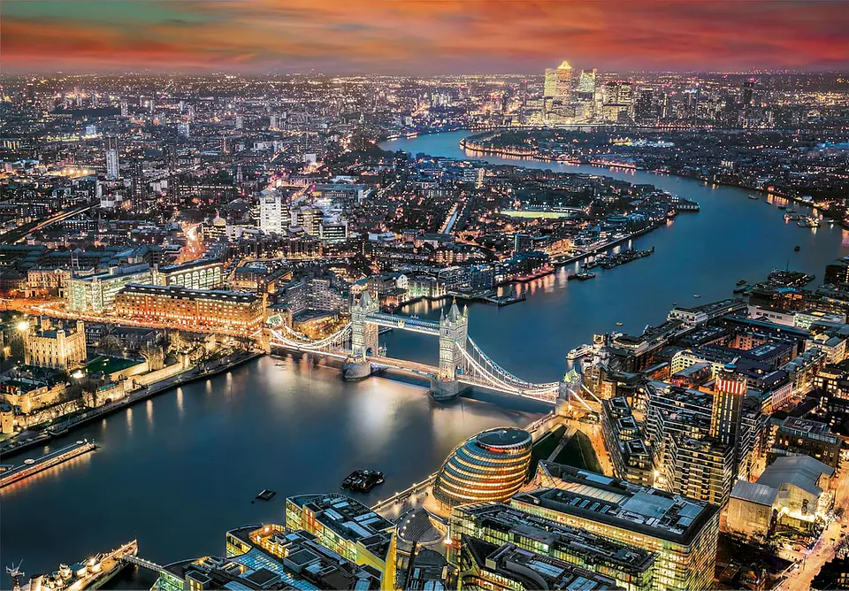 Puzzle 2000 Piezas | Vista Aérea de Londres 2