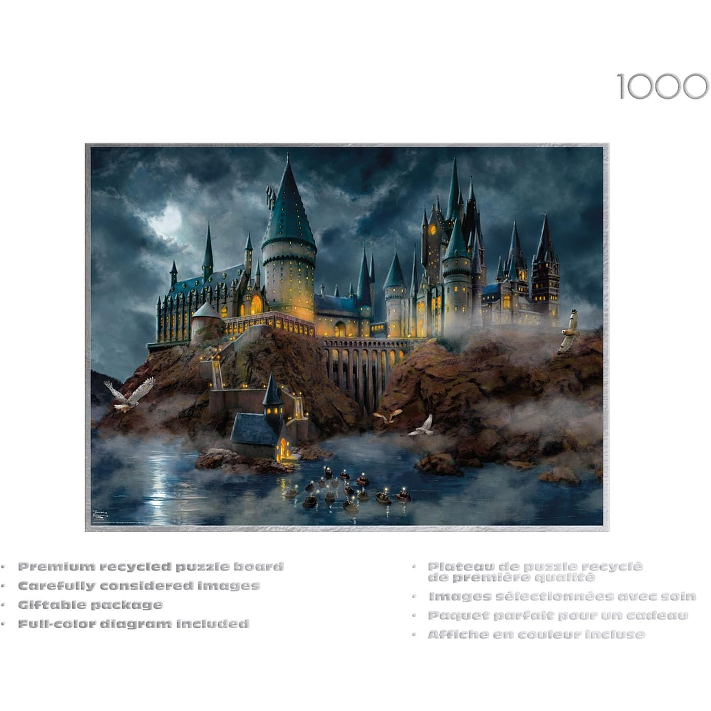 Puzzle 1000 Piezas | Harry Potter Hogwarts Silver Select 2