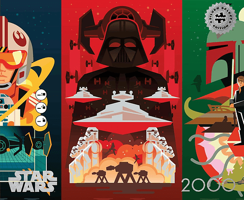 Puzzle 2000 piezas | Star Wars Trilogía Silver Select