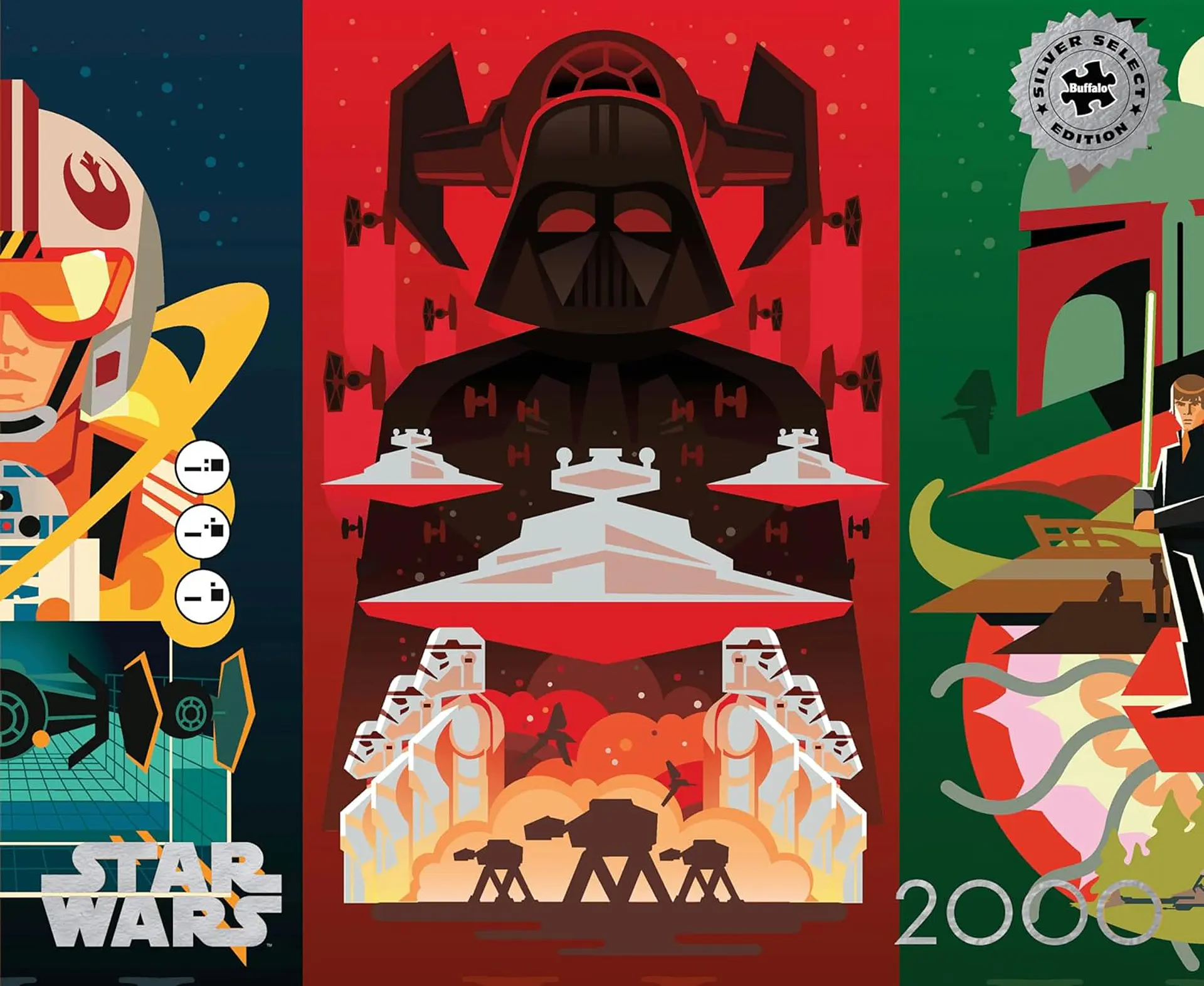 Puzzle 2000 piezas | Star Wars Trilogía Silver Select 1