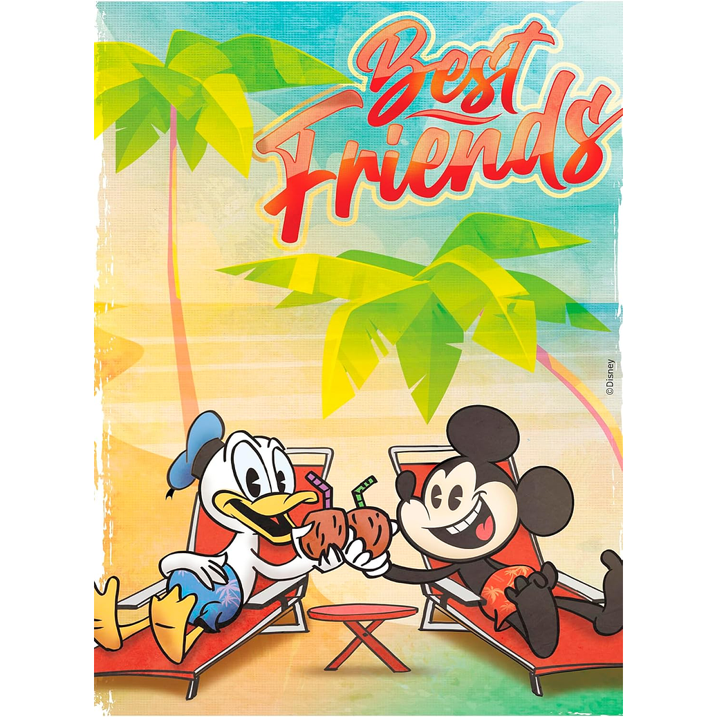 Puzzle (5 en 1) 300, 500, 750 Piezas | Disney Mickey y Donald Multipack 5