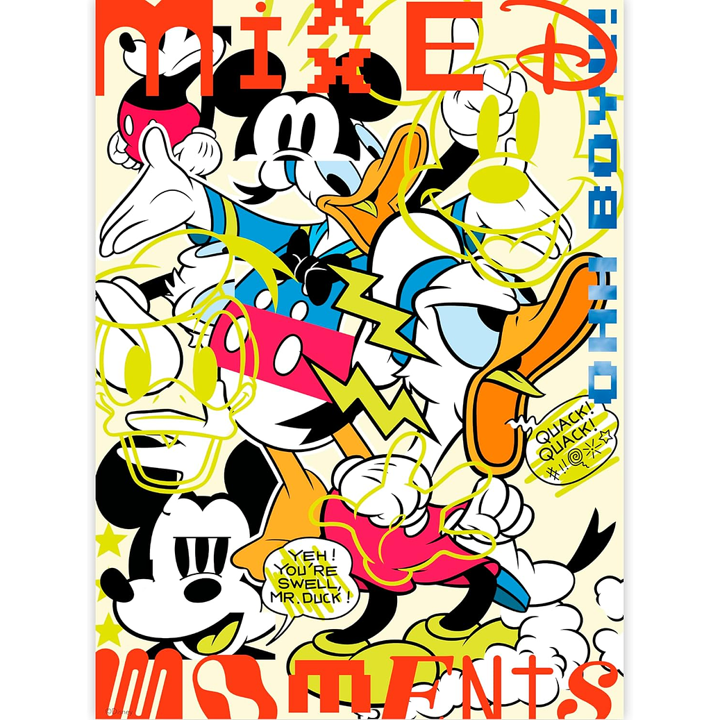 Puzzle (5 en 1) 300, 500, 750 Piezas | Disney Mickey y Donald Multipack 2