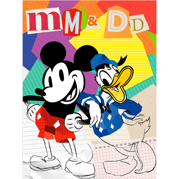 Puzzle (5 en 1) 300, 500, 750 Piezas | Disney Mickey y Donald Multipack 6
