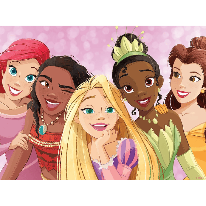 Puzzle (5 en 1) 300, 500, 750 Piezas | Disney Princesas Multipack 2