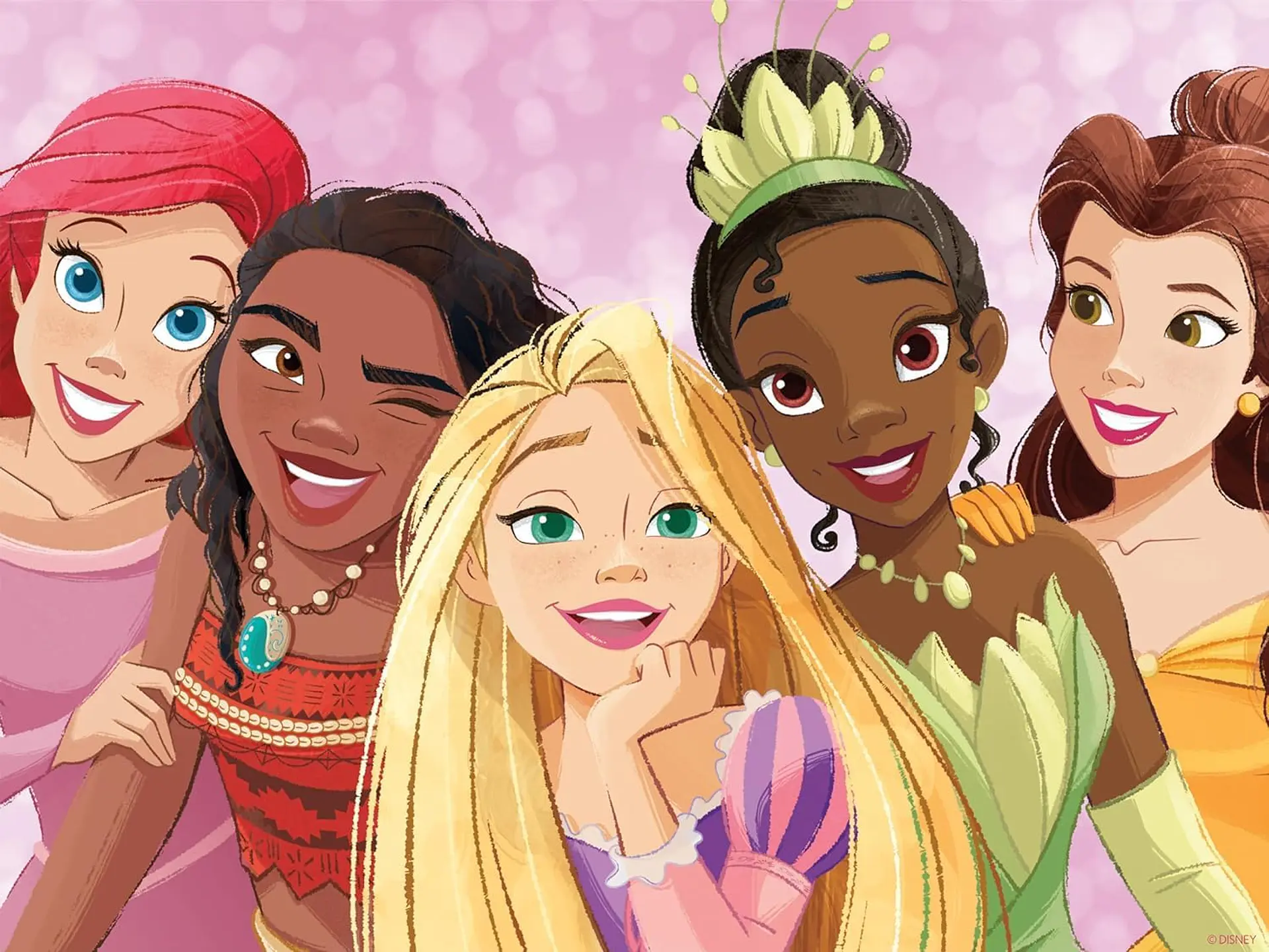 Puzzle (5 en 1) 300, 500, 750 Piezas | Disney Princesas Multipack 2