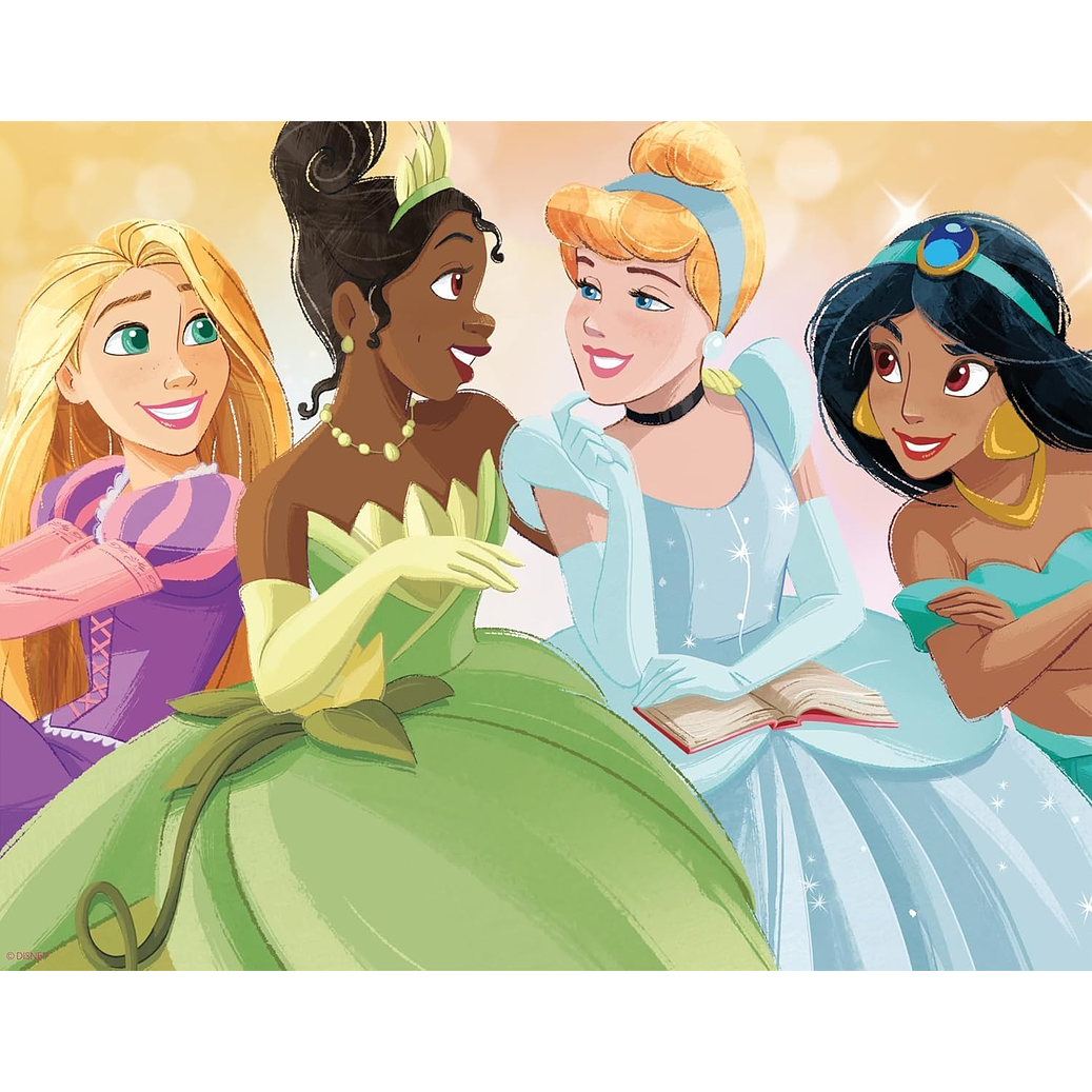 Puzzle (5 en 1) 300, 500, 750 Piezas | Disney Princesas Multipack 3