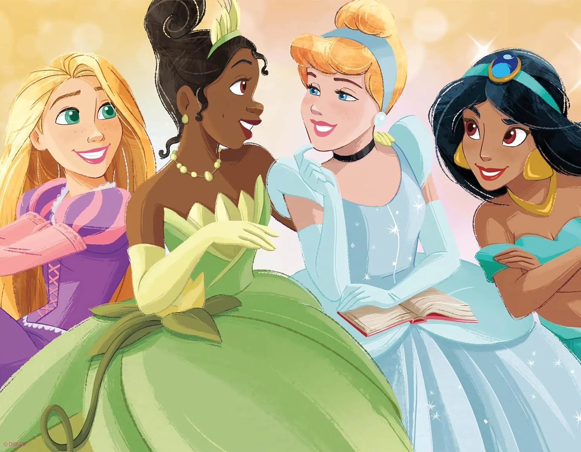 Puzzle (5 en 1) 300, 500, 750 Piezas | Disney Princesas Multipack 3