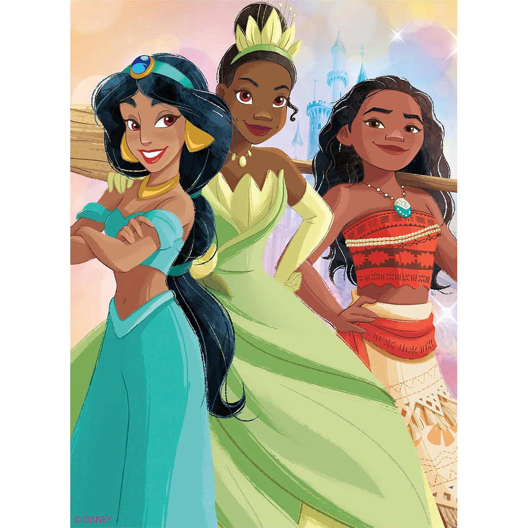 Puzzle (5 en 1) 300, 500, 750 Piezas | Disney Princesas Multipack 4