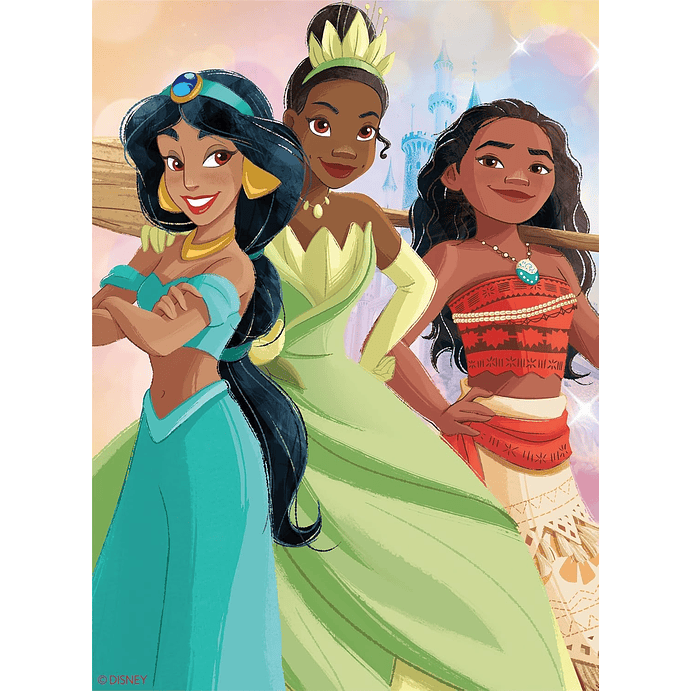 Puzzle (5 en 1) 300, 500, 750 Piezas | Disney Princesas Multipack 4