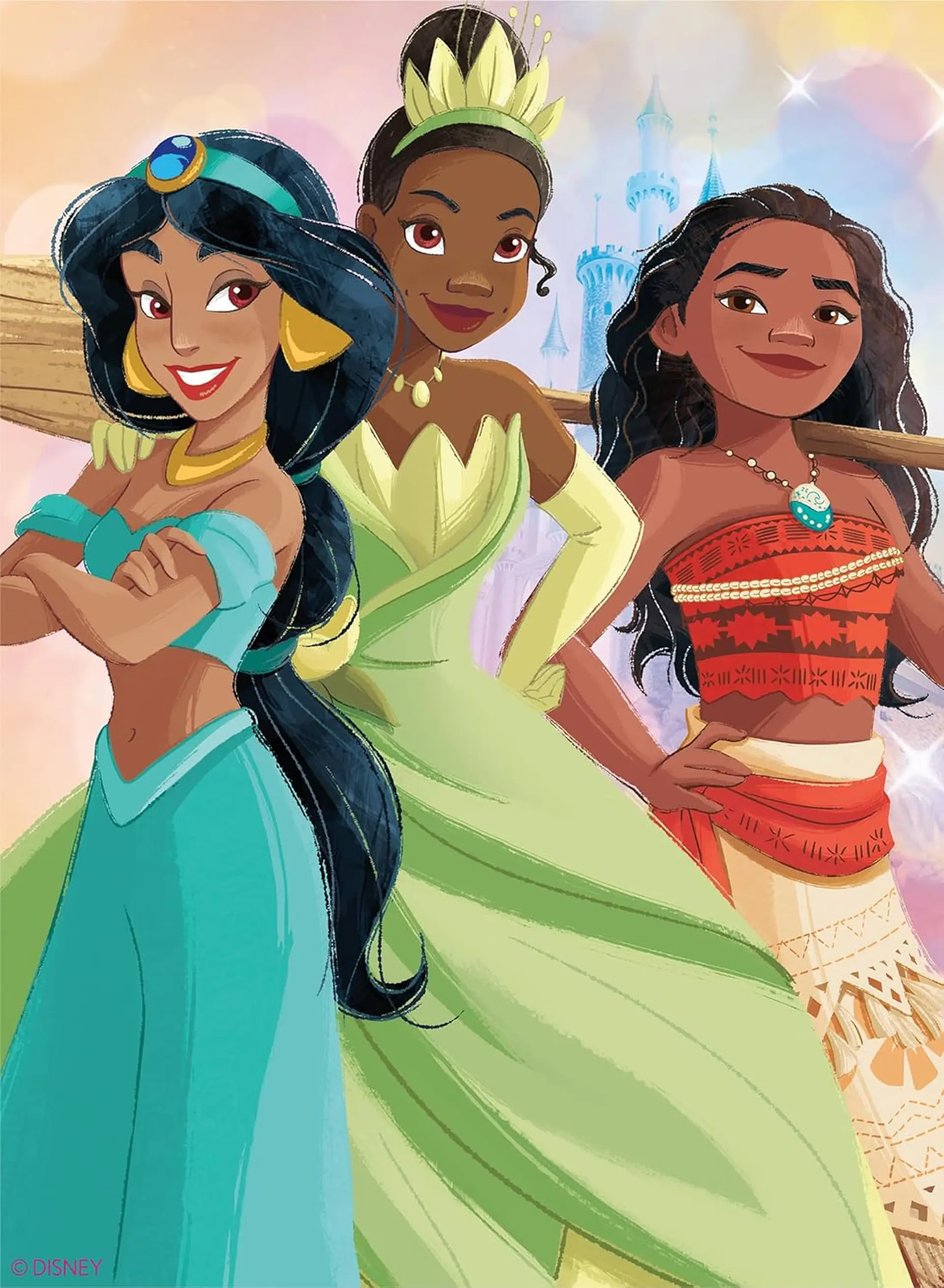 Puzzle (5 en 1) 300, 500, 750 Piezas | Disney Princesas Multipack 4
