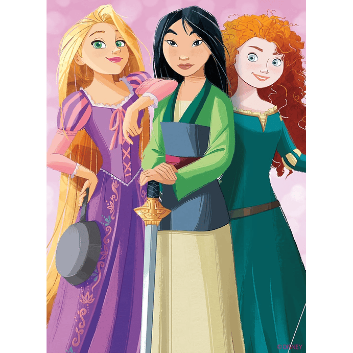 Puzzle (5 en 1) 300, 500, 750 Piezas | Disney Princesas Multipack 6