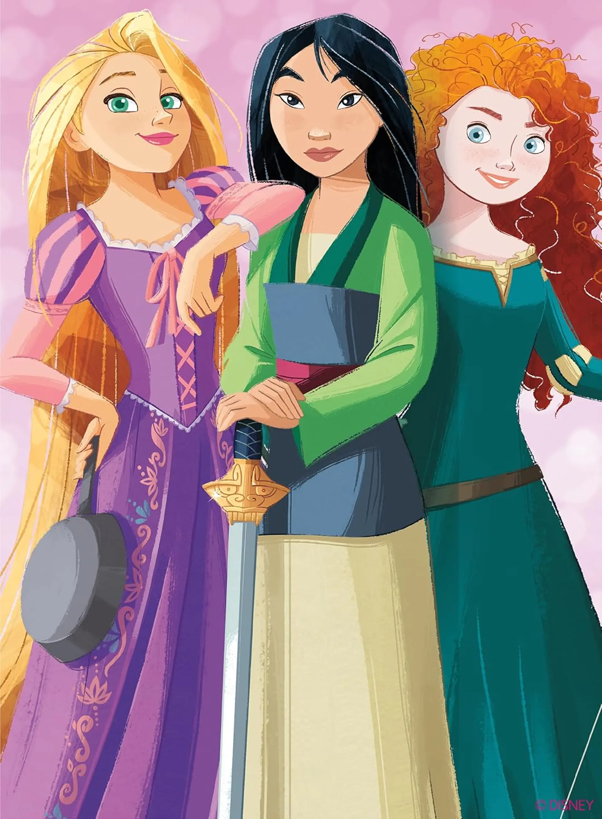 Puzzle (5 en 1) 300, 500, 750 Piezas | Disney Princesas Multipack 6