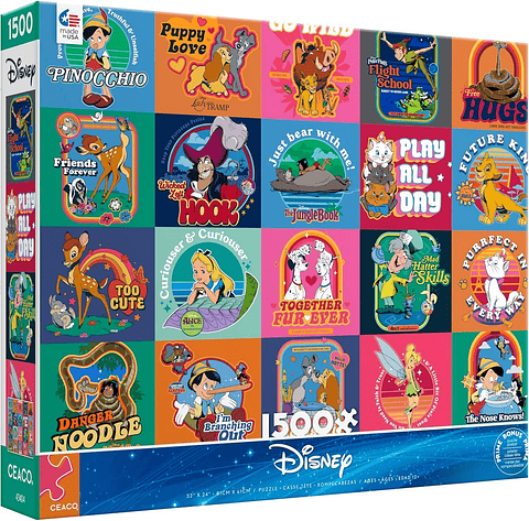 Puzzle 1500 piezas | Disney Posters Vintage