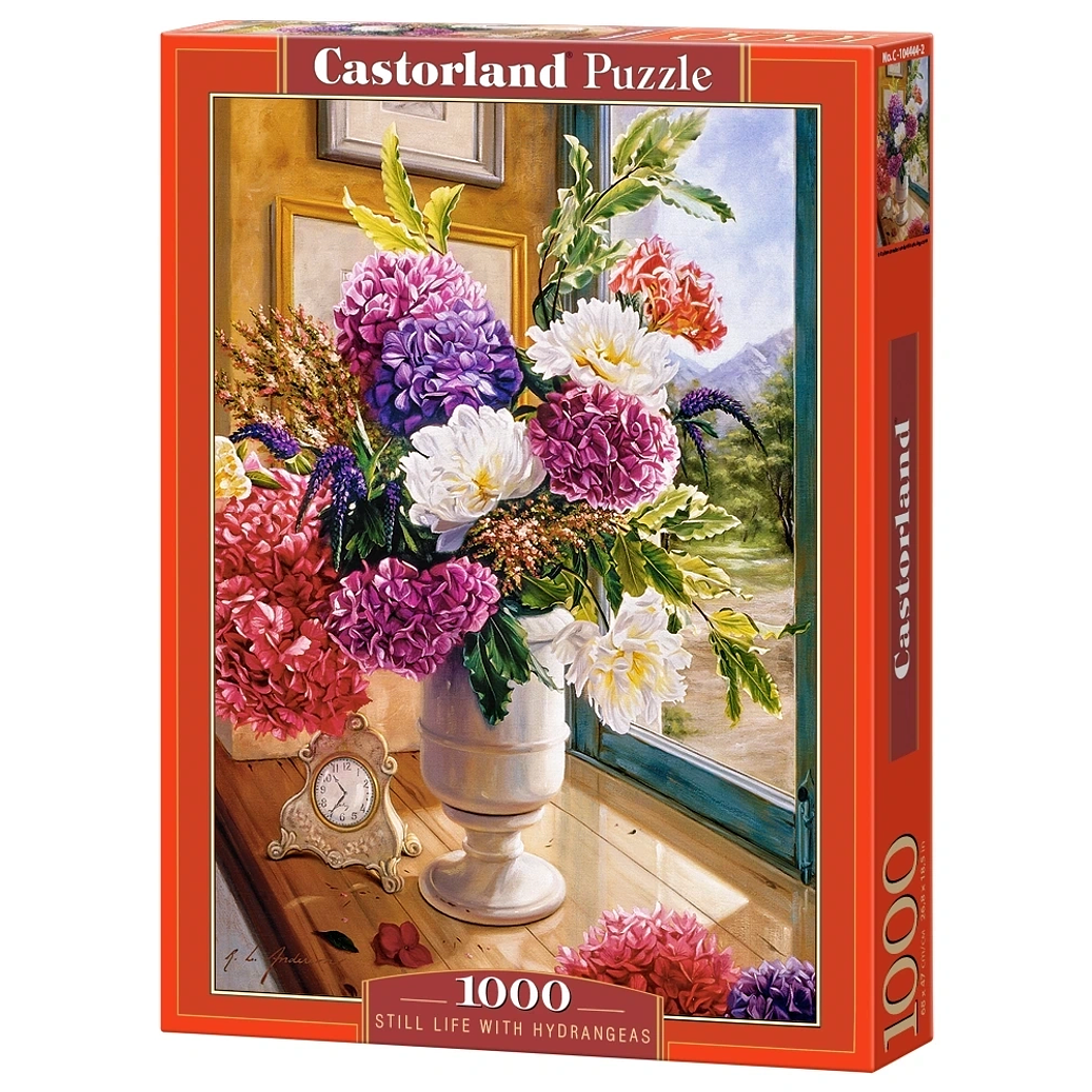 Puzzle 1000 Piezas | Naturaleza Muerta y Hortensias 1
